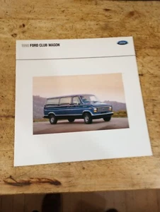 1990 Ford Club Wagon Van Vintage Sales Brochure Catalog - Picture 1 of 7