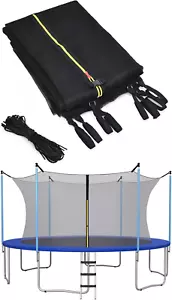 Trampoline Safety Net W/Adjustable Straps, 8 10 12 14 15 16Ft Weather-Resistant - Picture 1 of 9