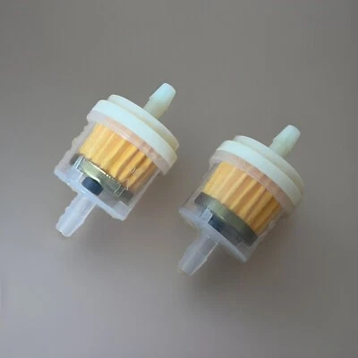 2x Benzinfilter Kraftstofffilter 6mm für Motorrad Mofa Moped Roller Auto - Bild 1 von 4