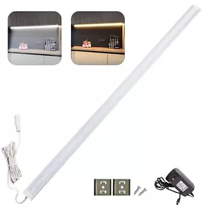 24" Kitchen Counter Under Cabinet LED Light 2FT 5000K 3000K+ switch + UL Power - Picture 1 of 11