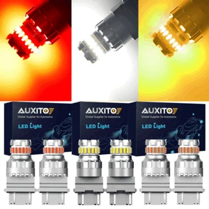 AUXITO 3157 3156 Reverse Backup Tail Brake Stop Turn Signal LED Light Bulb 2x/4x - Picture 1 of 18