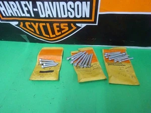 VINTAGE Harley CHOICE OF OEM 2422/2351/2346 MULTI-FIT PHILLIP SIDECOVER SCREWS - Picture 1 of 7