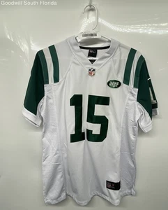 Nike Mens White Green New York Jets Brandon Marshall 15 NFL Jersey Size Large - Picture 1 of 5