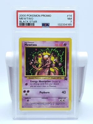 2000 Pokémon Promo Black Star #14 Mewtwo – PSA 7 NM Graded Card - Image 1 of 2