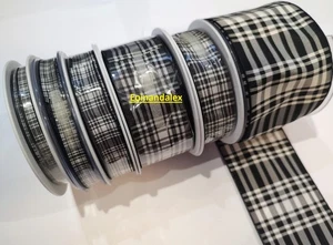 Menzies Tartan Ribbon Berisfords Scottish Tartan Authority Approved - Picture 1 of 4