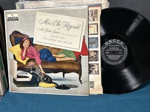 VG+ Miss ELLA FITZGERALD /Gordon Jenkins invite you to listen and relax Decca LP - Picture 1 of 4