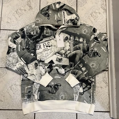 Nuevo Nike Jordan Brooklyn Pullover Sudadera con Capucha Negro Para Hombre Talla Grande FV7297-010 Foto 1 de 4