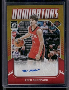 2024-25 Optic Reed Sheppard Gold Dominators RC Auto /10 - Picture 1 of 2
