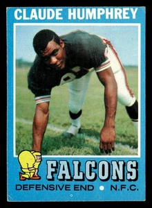 1971 Topps Claude Humphrey #218 EX Atlanta Falcons - Picture 1 of 2