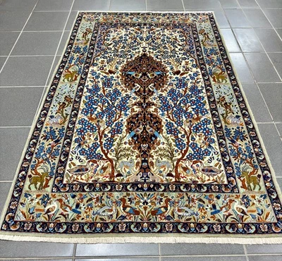 Exklusiver Perserteppich Isfahan 110 x 170 cm ( frisch gewaschen ) - Bild 1 von 4