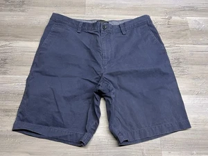 Banana Republic Chino Shorts Mens Size 35 Navy Blue Aiden Short Stretch Preppy - Picture 1 of 5
