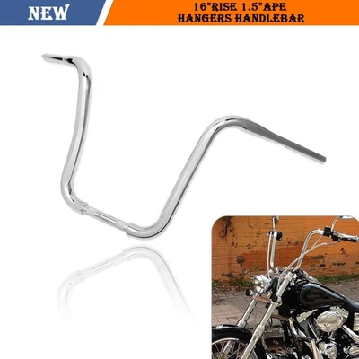 16'' Rise 1.5" Ape Hanger Handlebar Fit For XVS1300 XVS13 Stryker - Image 1 of 4