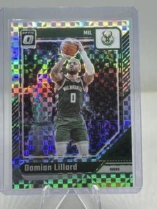 2024-25 Óptico Damian Lillard #83 Checkerboard Holo Prizm SSP Estuche Hit Raro - Imagen 1 de 9