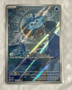 Mantyke Pokemon Paradox Rift 189/182 Full Art Illustration Rare NM - Picture 1 of 2