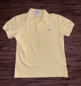 Southern Tide Polo Shirt Mens Medium Yellow Tailored Fit Skipjack Short Sleeve - Picture 1 of 6