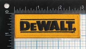 VINTAGE DEWALT POWER TOOLS ADVERTISING PROMOTIONAL 3" STICKER IRON ON PATCH - Picture 1 of 2