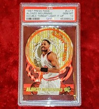 ALONZO MOURNING 1997 PRESS PASS DOUBLE THREAT LU17 LIGHT IT UP PSA 10 🔥 POP 1