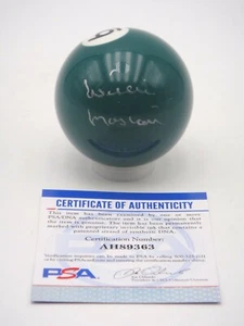 WILLIE MOSCONI SIGNED PSA/DNA CERTIFIED AUTOGRAPHED #6 BILLIARD POOL BALL AUTO - Picture 1 of 5