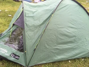 Eurohike Cairns 3 DLX Double skin dome festival camping tent. Nightfall - Picture 1 of 7