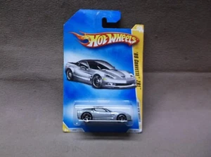 HOT WHEELS 2008 #9 SILVER 2009 CHEVROLET 09 CHEVY CORVETTE ZR1 SPORTS CAR RACER - Picture 1 of 3