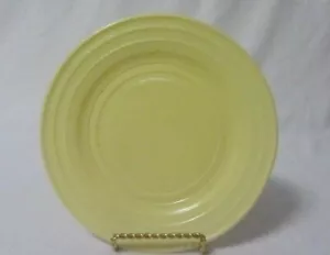 VINTAGE HAZEL ATLAS MODERNTONE PLATONITE YELLOW 9" DINNER PLATE - Picture 1 of 2