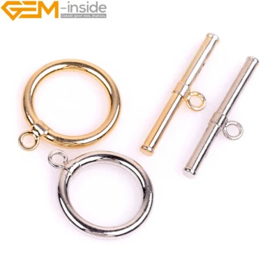 Circle Clasp 14K Gold Filled Toggle Clasp Bracelet Jewellery Making Closures - Image 1 of 4