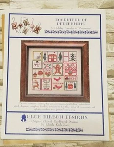 Blue Ribbon Designs Pocket Full of Peppermint Cross Stitch Chart Ornaments - Picture 1 of 2