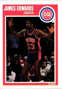 JAMES EDWARDS 1989-90 Fleer Basketball #46 BUY ANY 2 ITEMS FOR 50% OFF   B205R2S