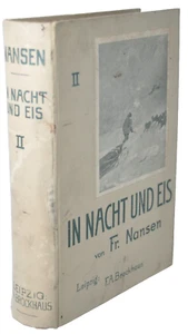 1897 Fridtjof Nansen In Nacht und Eis die Norwegische Polarexpedition 2 II Maps - Picture 1 of 12