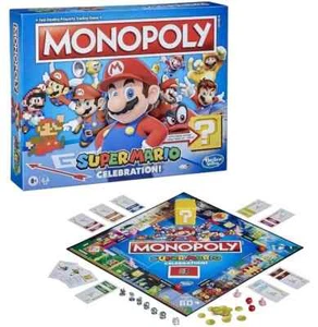 MONOPOLY Super Mario Celebration! Edition Brettspiel mit Videospiel Sound E9517 - Bild 1 von 7