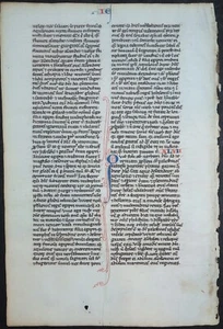 BIBLIA BIBEL HANDSCHRIFT ALTES TESTAMENT PROPHET JEREMIA PERGAMENT PARIS 1250 - Bild 1 von 5
