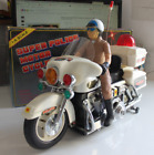TOYS LIGHT SOUND BUMP GO Super Police Motor Cycle Sun At Toys Giocattolo Vintage