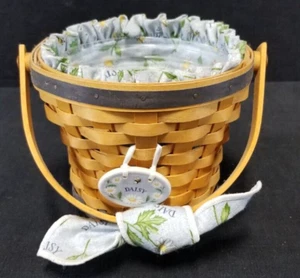 Vintage 1999 Longaberger Korb klein mit Stofffutter - Bild 1 von 9