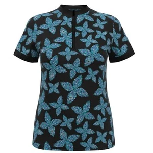 NEU MIT ETIKETT BEN HOGAN DAMEN PIXEL BLUMEN SONNEN POLO POLYESTER GOLF TOP MEDIUM UVP $ 45 - Bild 1 von 10