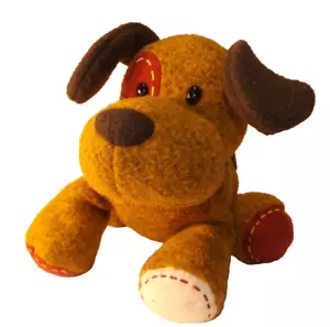 Aurora Plush Felt Dog Patchwork Very Cute - Picture 1 of 5