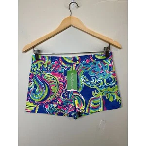 Lilly Pulitzer Girls Size 12 Blue Toucan Play Mini Callahan Shorts NWT - Picture 1 of 5