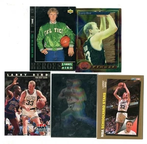 Larry Bird 5 Card Basketball Card Lot HOF BOSTON CELTICS INDIANA STATE (LOT 157) - Picture 1 of 1