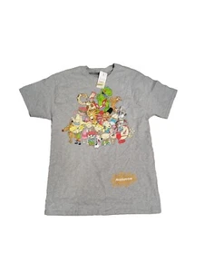 Camiseta Nickelodeon Family Gris Mediana Hombre - Imagen 1 de 1