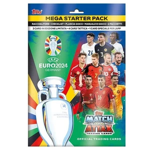 TOPPS CARD OFFICIAL EURO 2024 MEGA STARTER PACK RACCOGLITORE + 8 CARTE SPECIALI - Zdjęcie 1 z 1