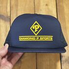 Vintage Snapback Trucker Hat Diamond P Sports Logo 90s Cap
