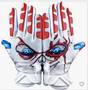 Battle Sports Erwachsene XL Lil Evil Cloaked Fußball Empfänger Handschuhe Laufen NEU - Bild 1 von 4
