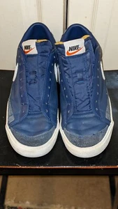 Nike Blazer Low ‘77 Retro Vintage Navy Blue Shoes (DA6364 400) Men’s Size 8.5 - Picture 1 of 8
