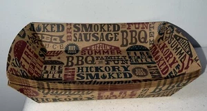 Paper Food Trays RUSTIC BBQ – 10 Count New VFL17D - Picture 1 of 3
