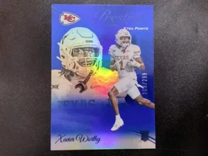 2024 Panini Prestige Xavier Worthy Blue Xtra Points #/299 RC Chiefs - Picture 1 of 2