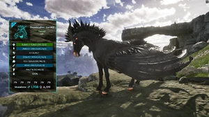 ARK Survival Ascended PvE * TOP STAT BLACK * Dreadstallion Dreadmare 2224W 946%M - Imagen 1 de 1