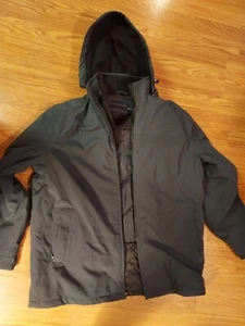 Weatherproof Brand Since 1948 Men's XL Dual Zip Blue Coat Jacket With Hood - Picture 1 of 5