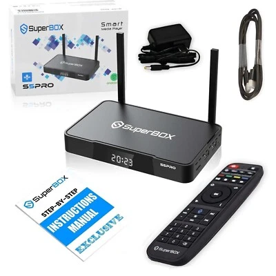 2 DAYS SHPPING 2025 Newest Superbox S5 Pro Dual Band Wi-Fi With HD cable - Image 1 of 4