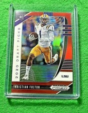 KRISTIAN FULTON PRIZM RED ROOKIE CARD JERSEY #1 TITANS 2020 Prizm DP REFRACTOR 