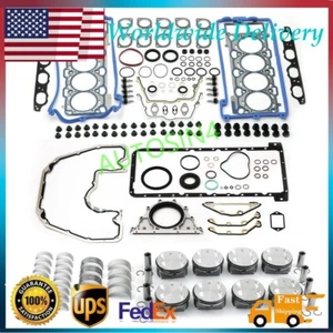 Engine Rebuilding Pistons Gaskets Overhaul Kit 11257542292 For BMW E63 X5 N62B48 - Picture 1 of 5