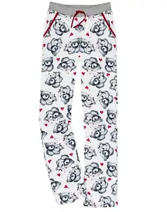 Pyjama-Hose Gr. 36/38 Wollweiß/Blau Shirthose Schlafanzug-Unterteil Neu* - Bild 1 von 1